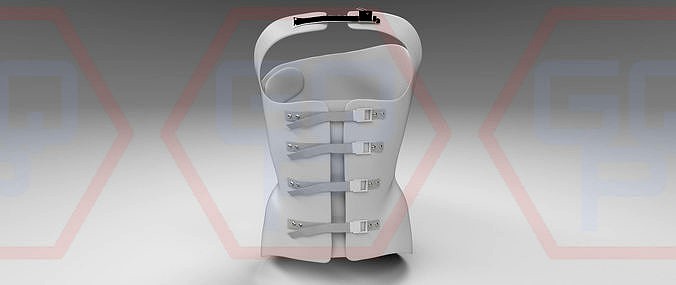 Orthopedic Corset Brace 3D model