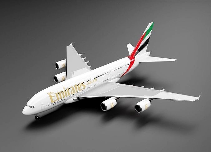 Airbus A380-800 with Emirates Livery