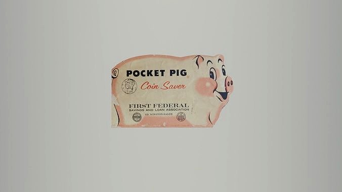 First Federal Savings and Loan Association Pocket Pig Dime Saver