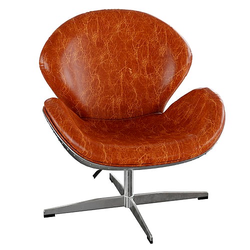 Homary-Brown Upholstered Accent Chair Modern Accent Chair