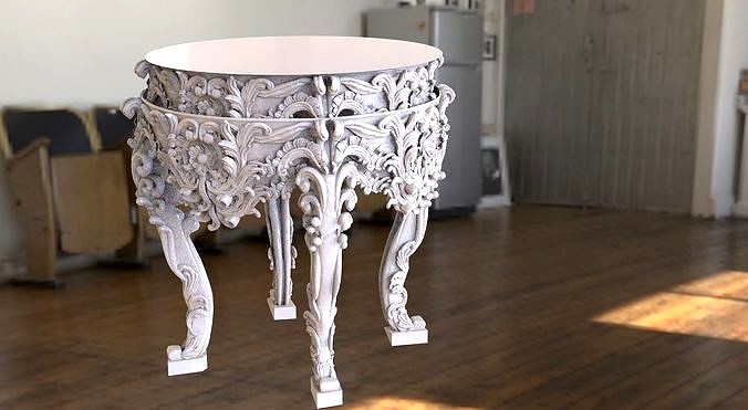 Baroque pattern table
