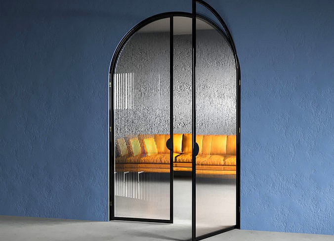 glass arch door