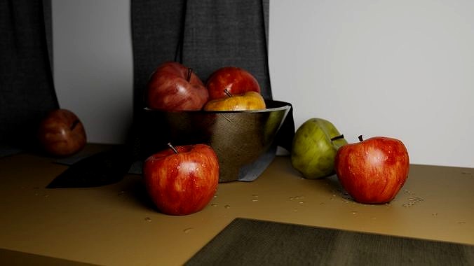 Photorealistic scene for rendering