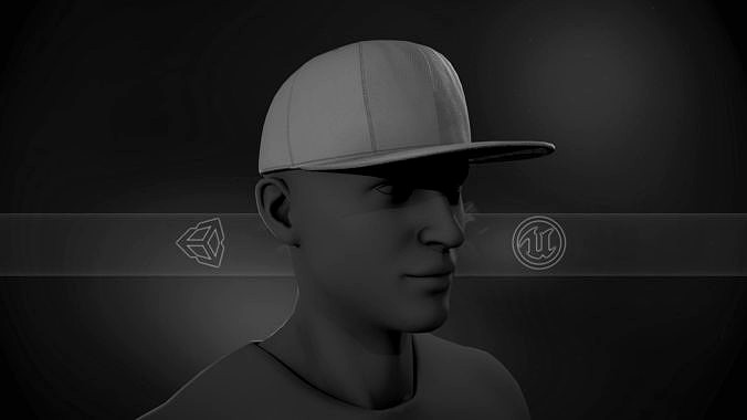 Gray Snapback Cap