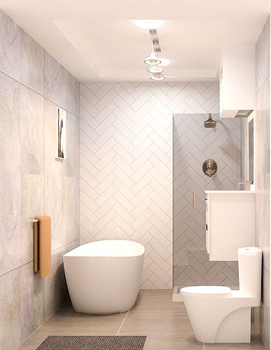 Bathroom 3d model I Interior design I Sketchup I 3ds max I V-ray