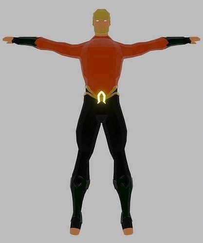 Aquaman low poly