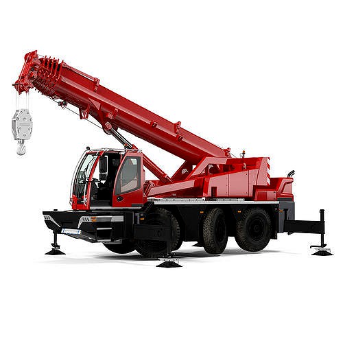 Compact Mobile Crane Generic Rigged