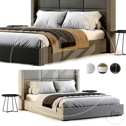 Rh Mdena Rectangular Bed