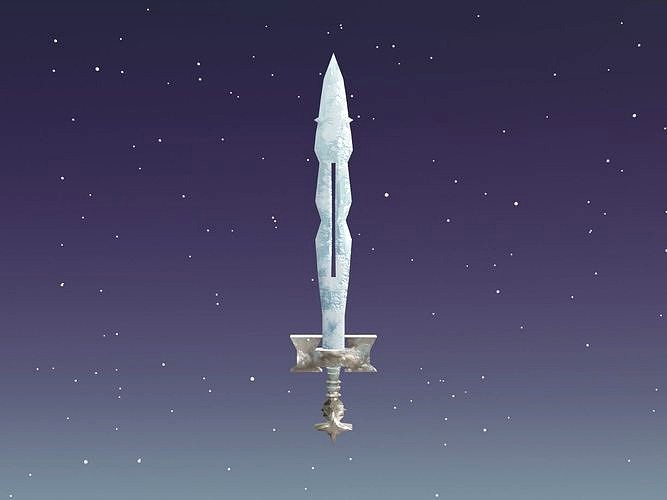 Fantasy Frozen Ice Sword - Elemental Sword