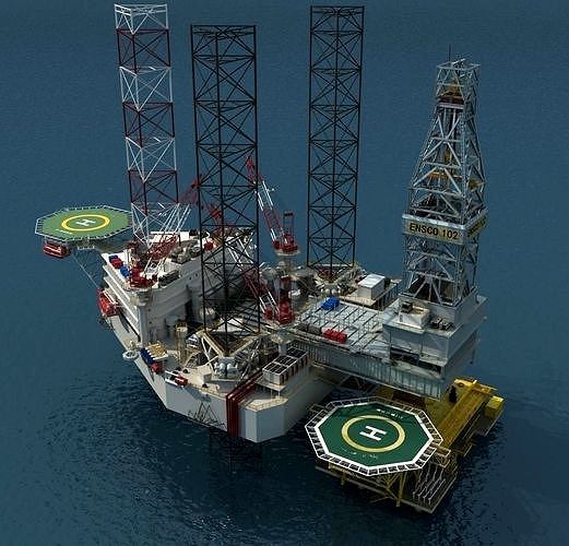 Offshore drilling platform offshore oil field cargo ship