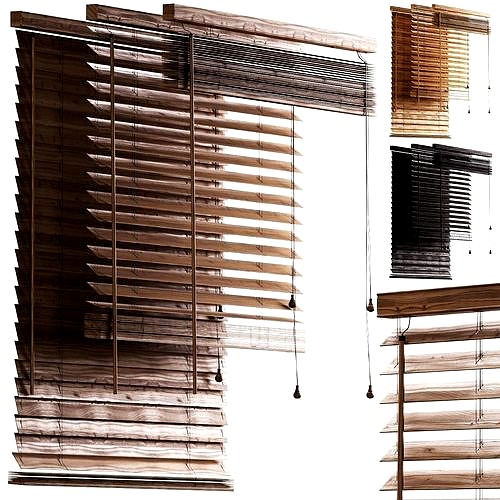 Horizontal wood blinds 04