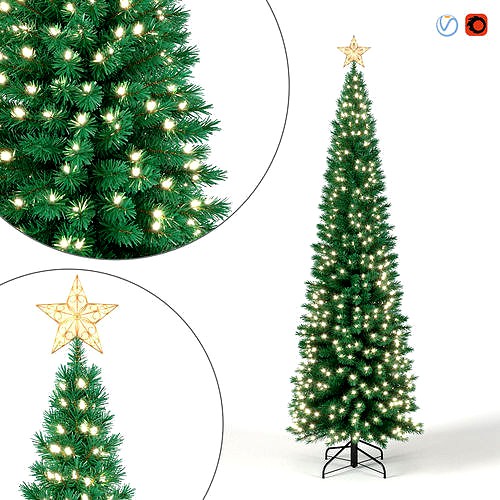 Christmas Tree 6 feet with Lights