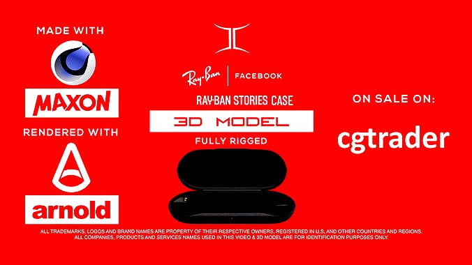 Ray-Ban Stories Smart Glasses 3D Model - only Case