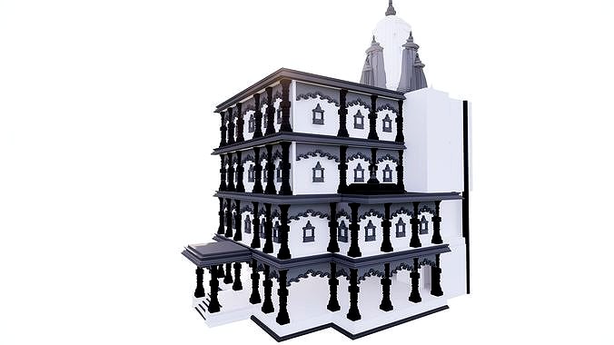 indian jodhpuri temple 3d modal