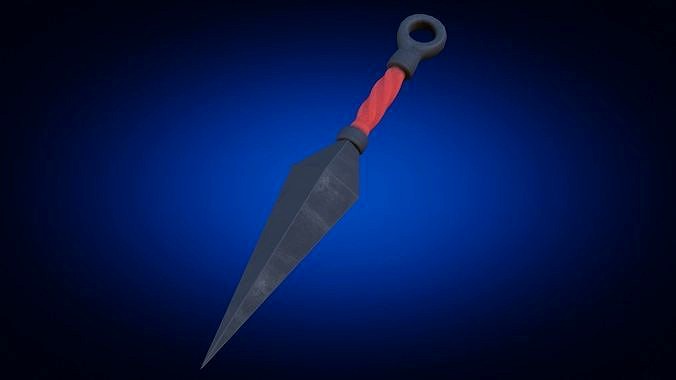 Japanese Kunai 01 Red