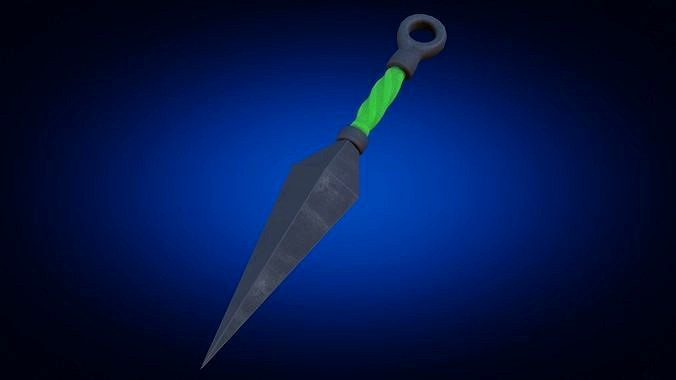 Japanese Kunai 01 Green