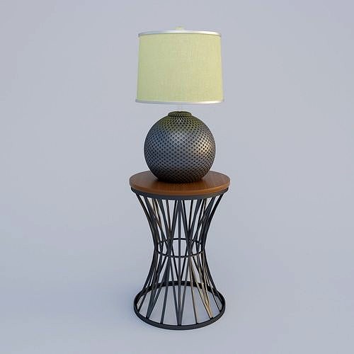 Decor lamp lamp lighting fabric metal light