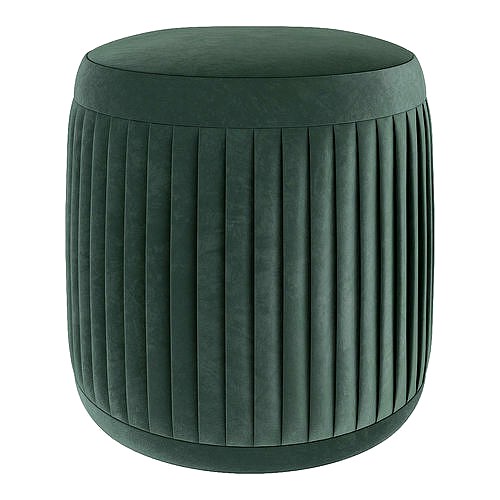 Blooming ville pleat pouf 3d model