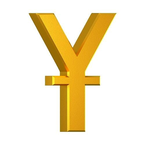 Chinese Yuan Currency Symbol Gold