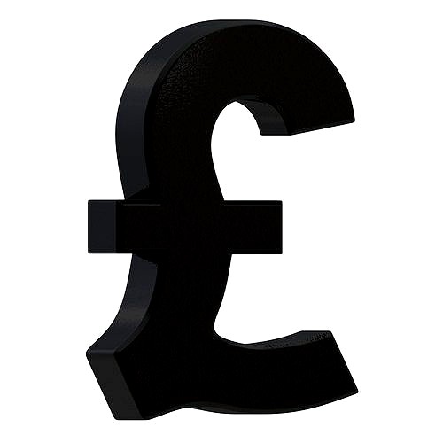 UK Pound Currency Symbol Plastic