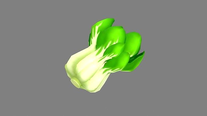 Cartoon green cabbage
