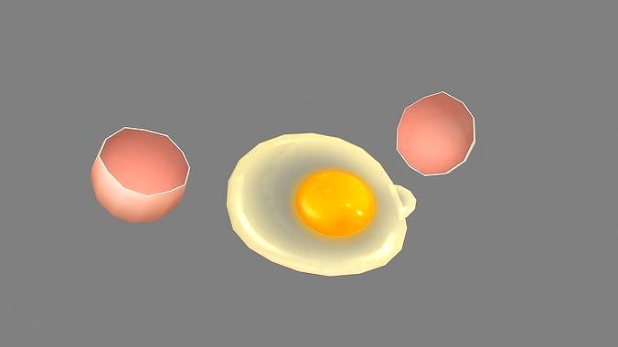 Cartoon egg liquid - egg yolk - broken egg - eggshell