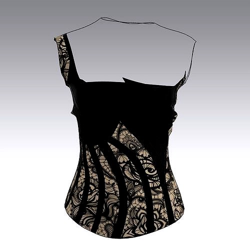 KORSET BLOUSE LACE