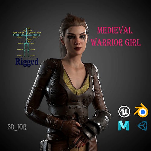 Medieval warrior girl