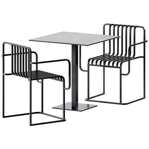 Mona Table and Outdoor Grill Chair by Diabla