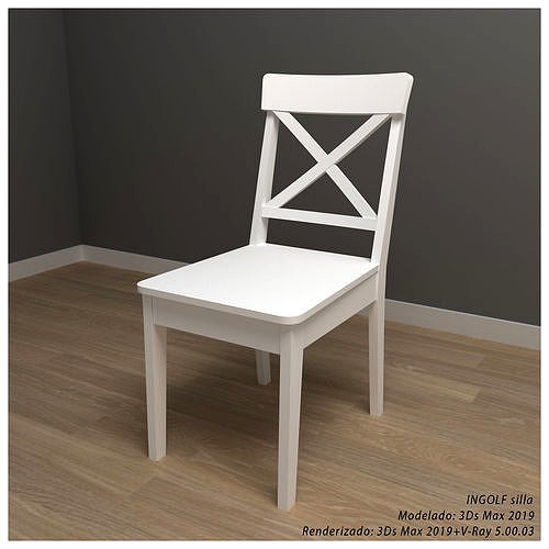 IKEA INGOLF white chair