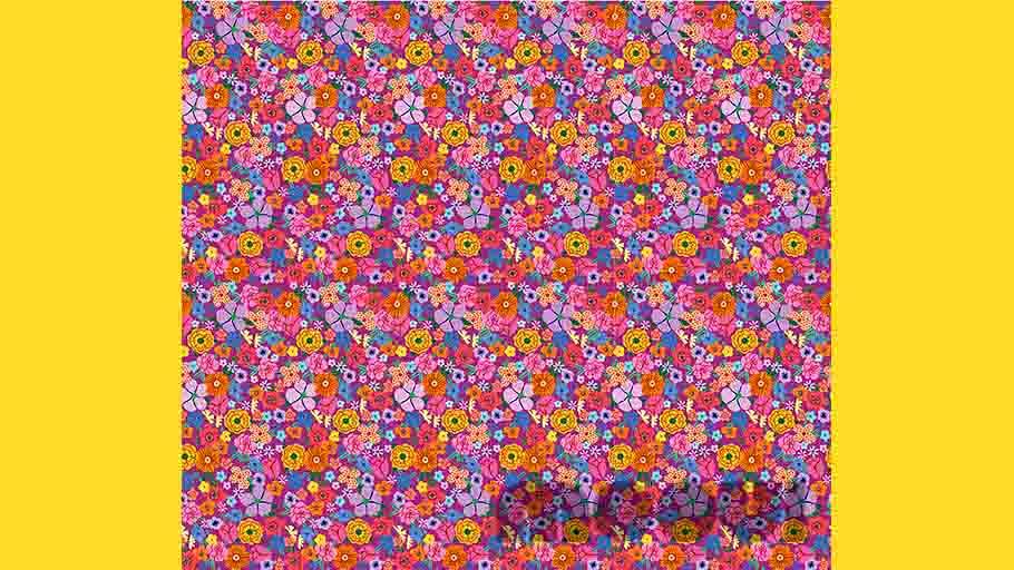 papel de parede - buquê de flores roxo