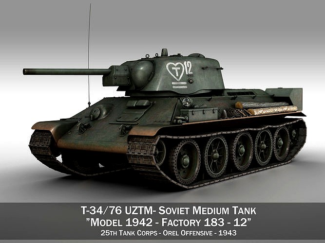 T-34-76 UZTM - Model 1942 - Soviet tank - 12