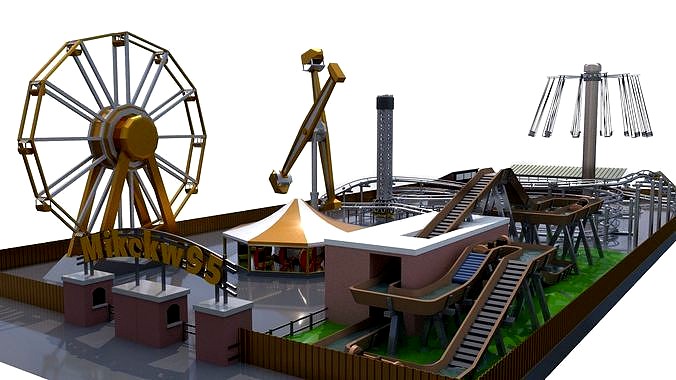 Low Poly Theme Park