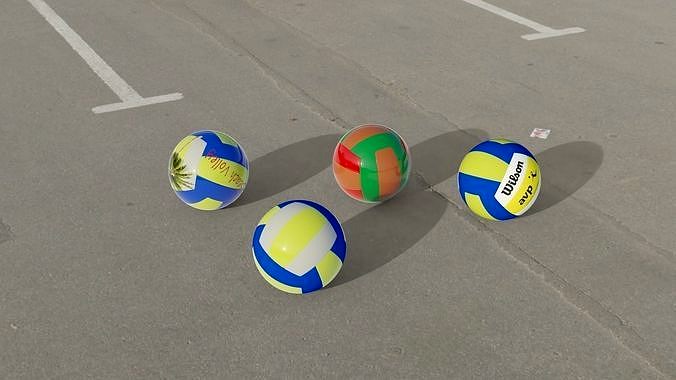 3d models of a volley ball