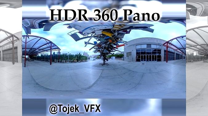 HDR 360 Panorama Little Tokyo 64 - Geffen Contemporary at MOCA