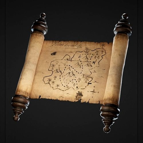 Pirate Map and Scrolls