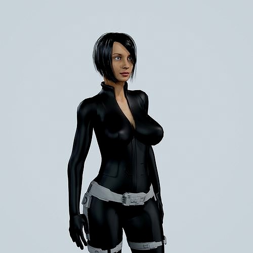 Sci Fi Girl 01 Low-poly 3D model