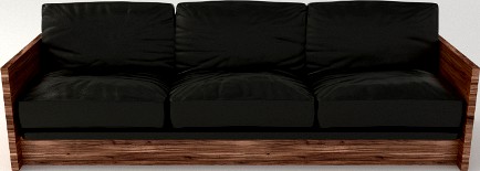 Black Leather Sofa