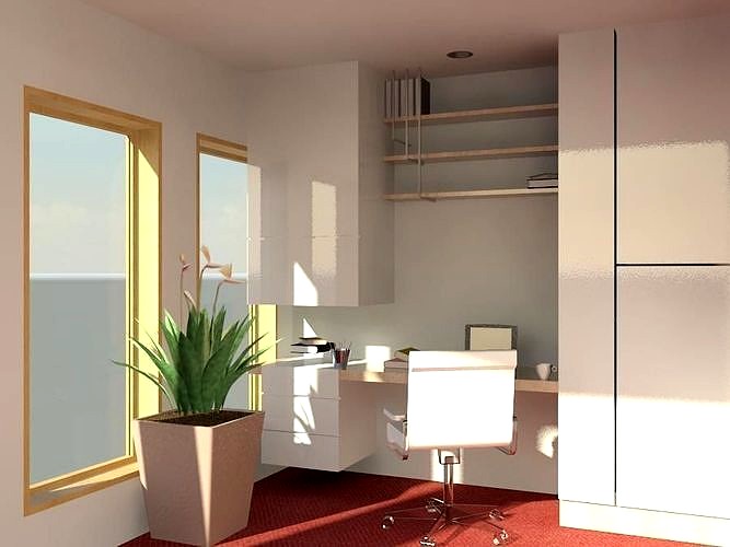 home office or a small office interior