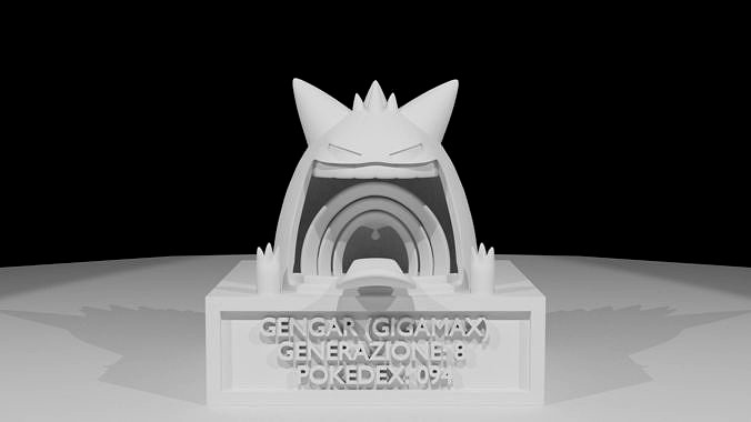 GENGAR GIGAMAX pokemon for animation or print