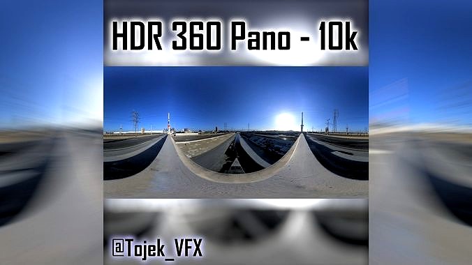 HDR 360 Panorama 1st Street Viaduct DTLA 65 bridge top