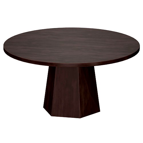 Kesling 60 Round Wood Dining Table Crate and Barrel 3d model