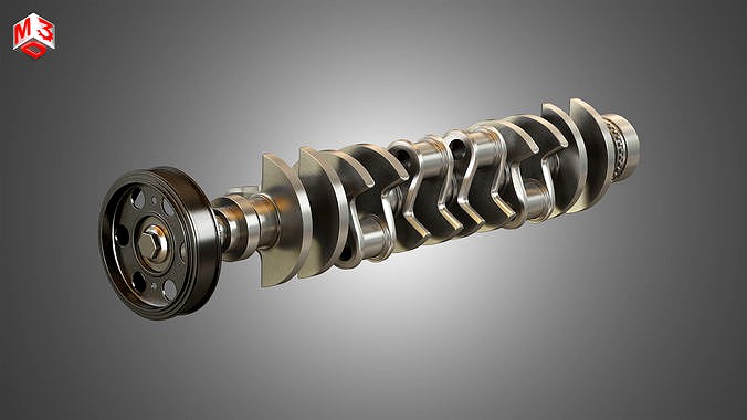 Crankshaft with Pulley Damper