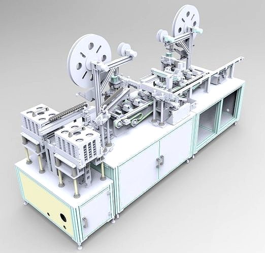 Automatic cutting and automatic feeding assembly line