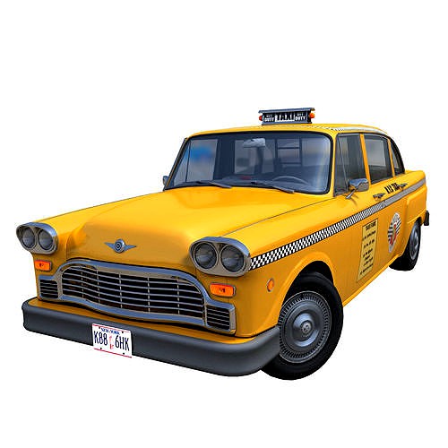 Taxi vintage yellow cab