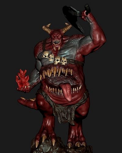 Big Demon miniature | 3D