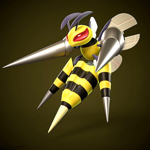 MEGA BEEDRILL POKEMON | 3D