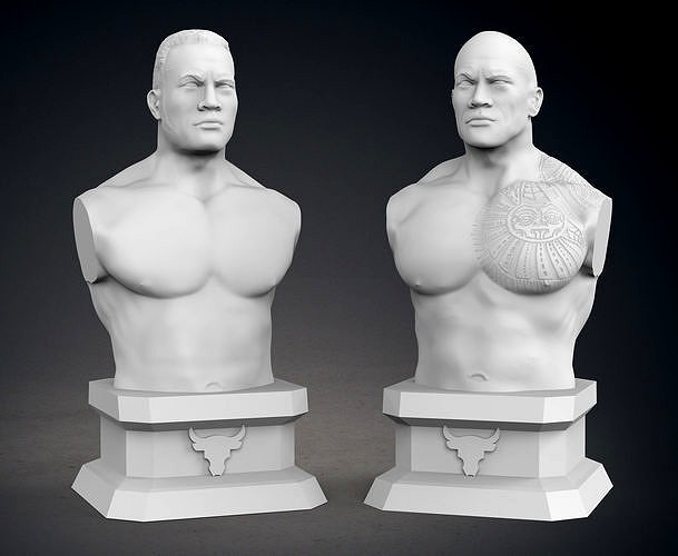 The Rock Bust - Classic and Current Versions | 3D