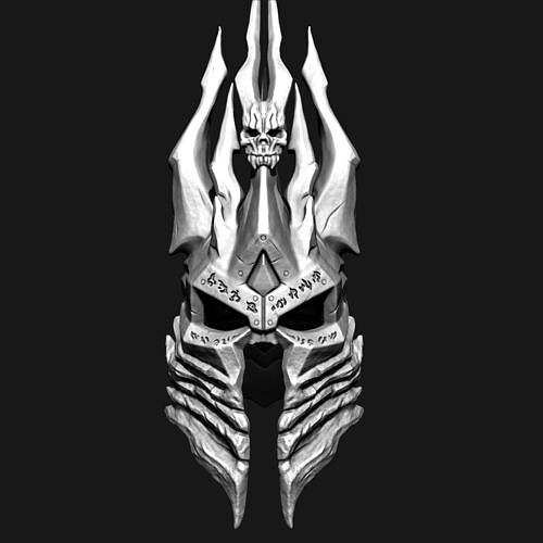 Warcraft Lich King Helmet - Helm of Domination 3D print model | 3D