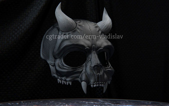 Demon Skull Scary Mask for Cosplay | 3D